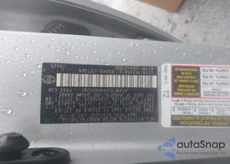 2010 Toyota Camry Xle z USA, uszkodzony, nr VIN 4T4BF3EK4AR038393